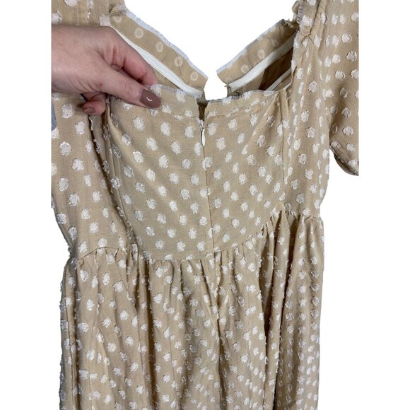 House of Harlow 1960 X REVOLVE Frans Neutral Dress-sz Large - Picture 11 of 12